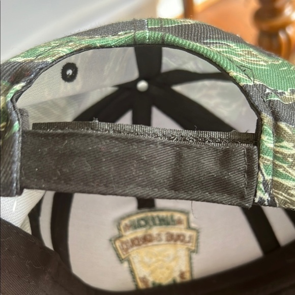 Black Canyon American Loud & Proud Rider Hat Black Green Camouflage Adjustable - Picture 10 of 10